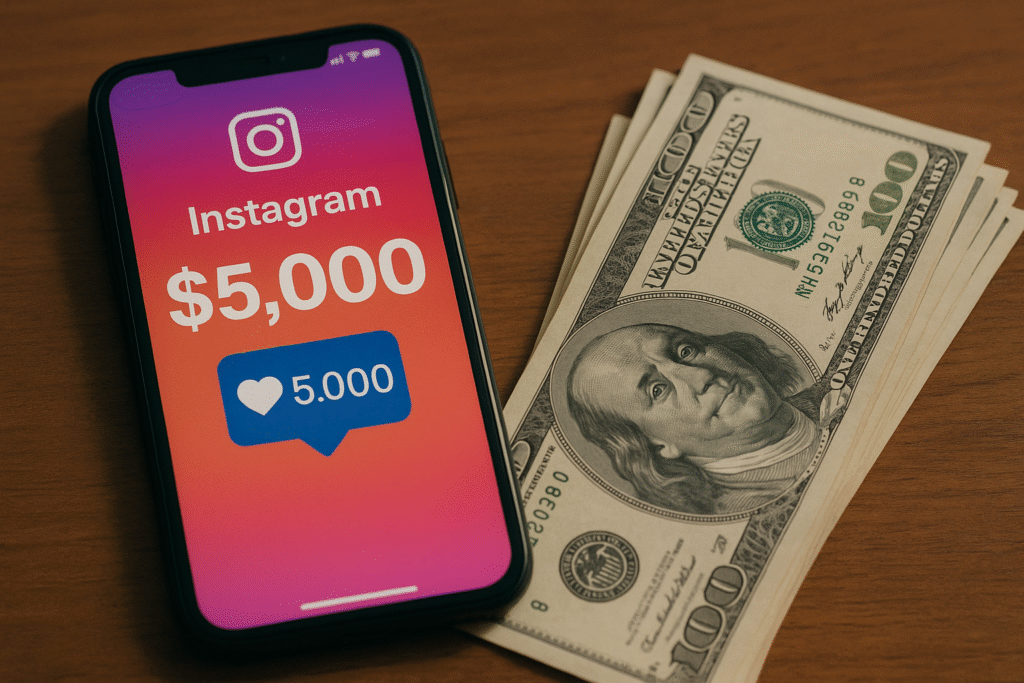 Quanto ganha no Instagram com 5 mil seguidores: Descubra aqui! 1 Quanto ganha no Instagram com 5 mil seguidores