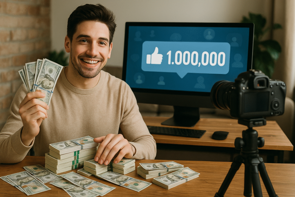 Quanto ganha um influenciador digital com 1 milhão de seguidores