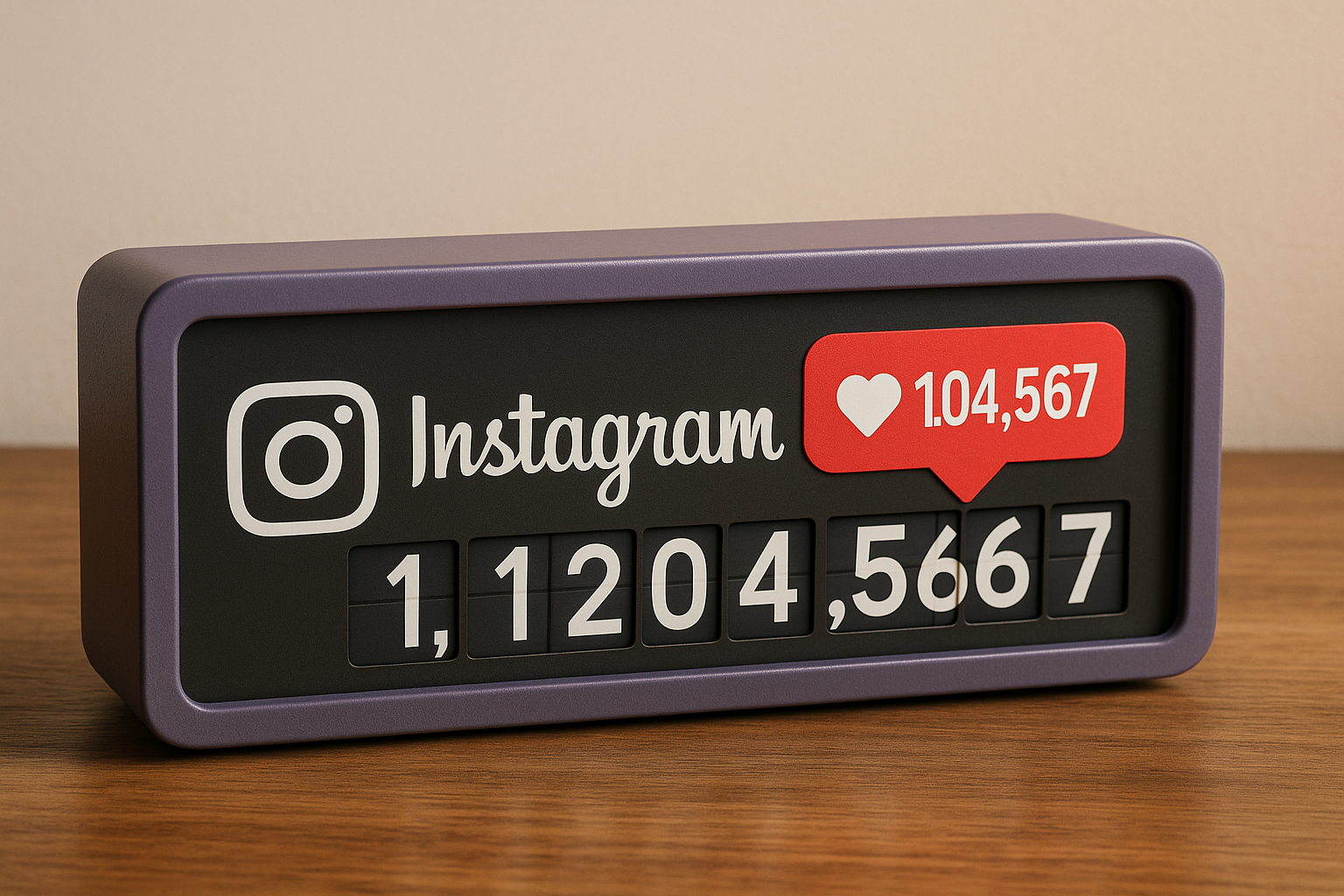 Contador de seguidores Instagram tempo real